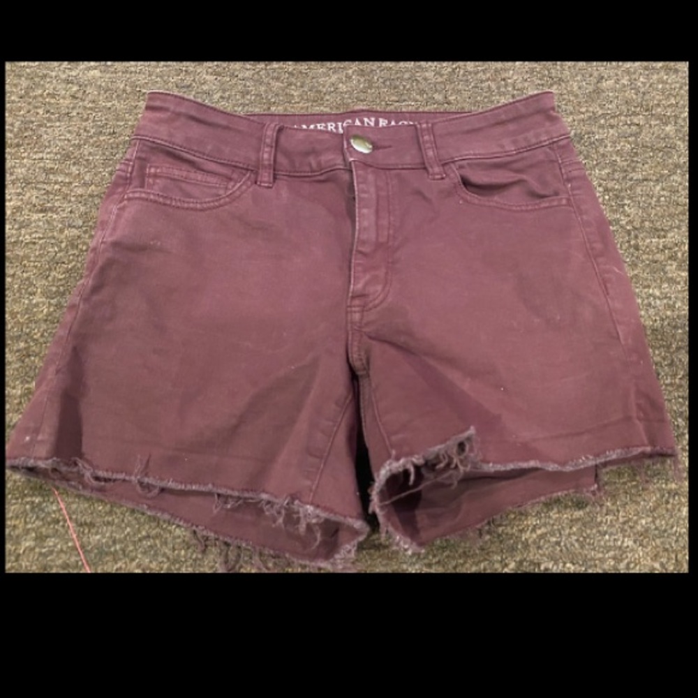 American Eagle Outfitters Super Stretch high rise Shorties denim jean shorts 4
